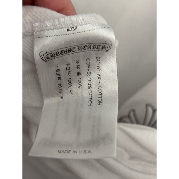 Chrome Hearts Multi-Color Cross Cemetery long-sleeve T-shirt in white Large - Picture 9 of 11